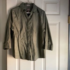 Wrinkle resistant blouse.